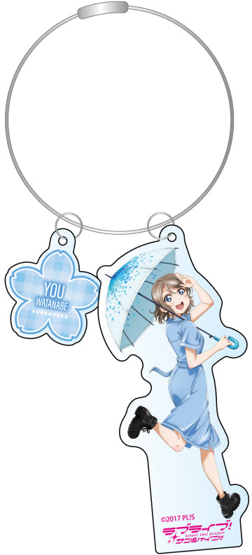 『ラブライブ!スーパースター!! 』ワイヤーキーホルダー 渡辺 曜 レインコート ver